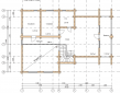 План 2 этажа дома из оцилиндрованного бревна195 кв.м